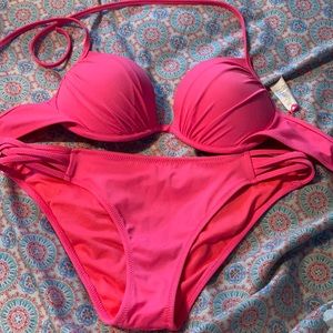 Pink swim suit